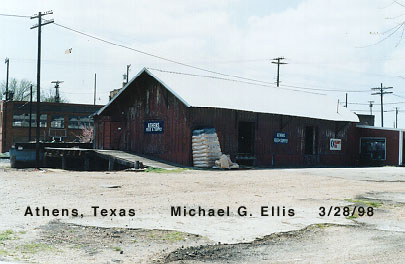 SSW Athens, Texas Depot