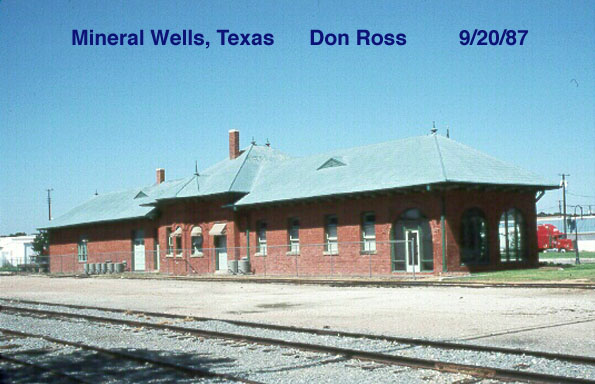 WMW&NW Mineral Wells, Texas Depot